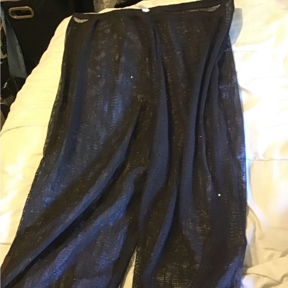 Pacific Cove 1X plus size black swimsuit cover up pants NWT - Picture 2 of 9